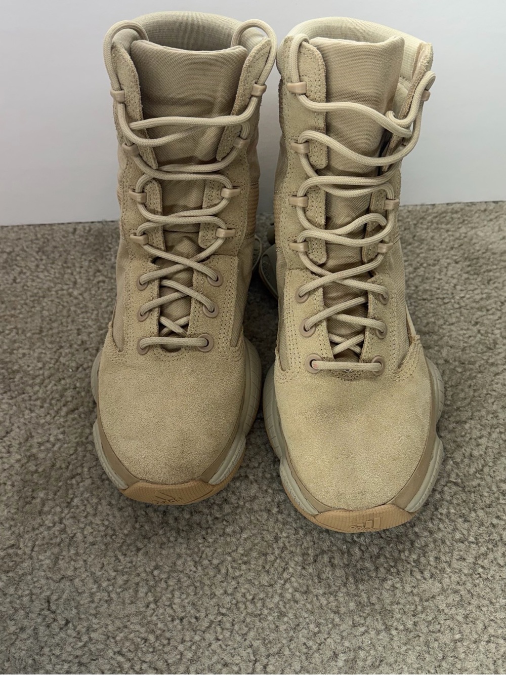 Adidas Yeezy 500 High Tactical Boots Men’s Sz 9.5 IF7549 Beige Lace Up